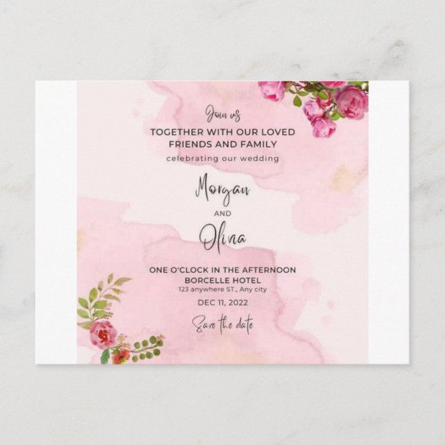 Postal La eterna promesa del amor (Anverso)