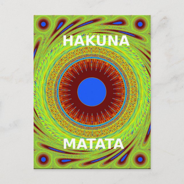 Postal La etnia tiene un buen día y una mejor noche (Anverso)