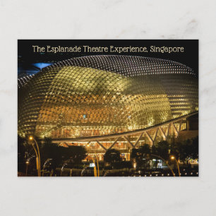 Postal La experiencia del teatro Esplanade, Singapur