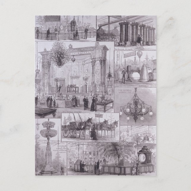 Postal La exposición eléctrica internacional (Anverso)