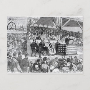 Postal La Exposición Internacional del Algodón de Atlanta