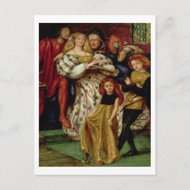 Postal La familia Borgia, 1863 (Anverso)