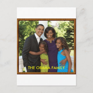 POSTAL LA FAMILIA DE OBAMA