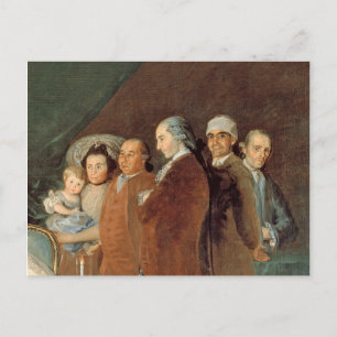 Postal La familia del infante Don Luis de Borbon
