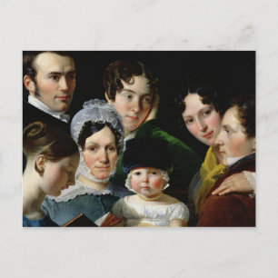 Postal La familia Dubufe en 1820