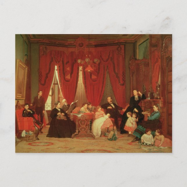 Postal La familia Hatch, 1870-71 (Anverso)