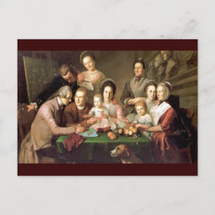 Postal La familia Peale, de Charles Willson Peale