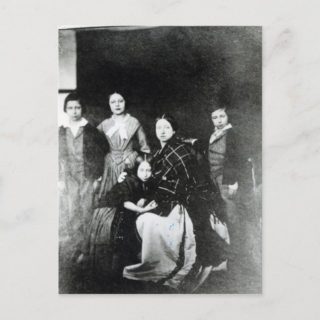 Postal La familia real (Anverso)