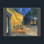 Postal La famosa terraza de la cafetería Van Gogh por la<br><div class="desc">La terraza del Van Gogh Cafe con postal nocturna</div>