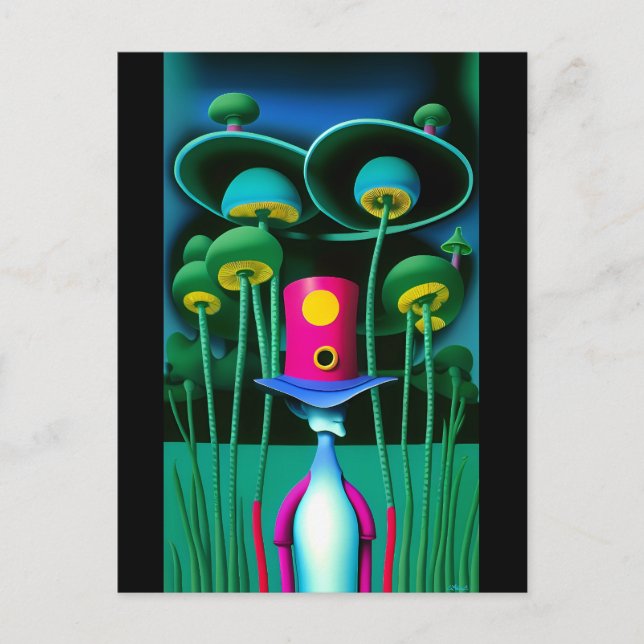 Postal La fantasía de Ken Gage de Leprechaun (Anverso)