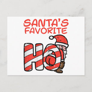 Postal La Favorita de Santa Navidad Divertida Traviesa Ad