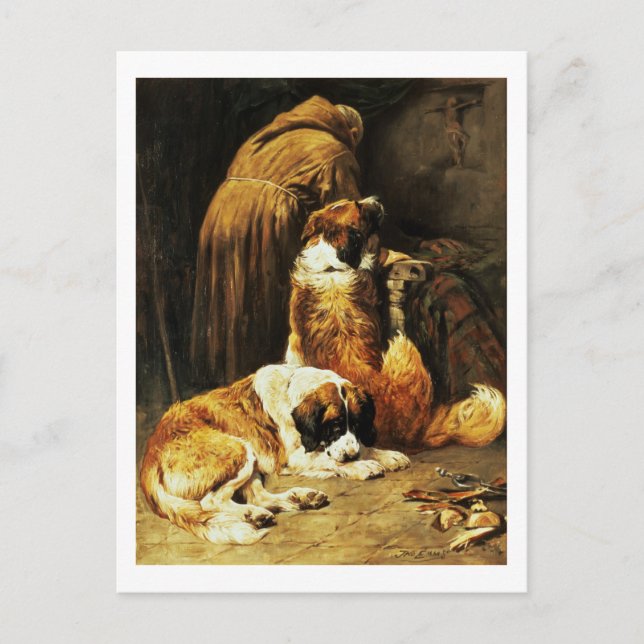 Postal La fe de San Bernardo (Anverso)