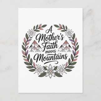 Postal La fe de una madre mueve montañas