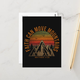 Postal La fe puede mover montañas