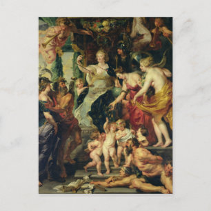 Postal La Felicidad de la Regencia, 1621-25