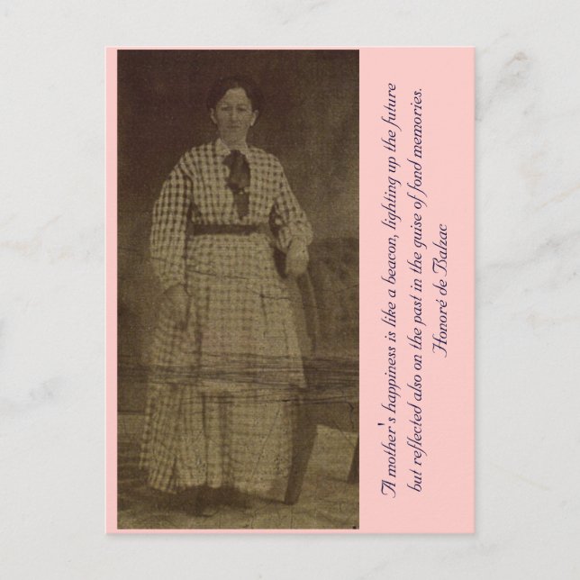 Postal La felicidad de una madre es como una baliza... (Anverso)