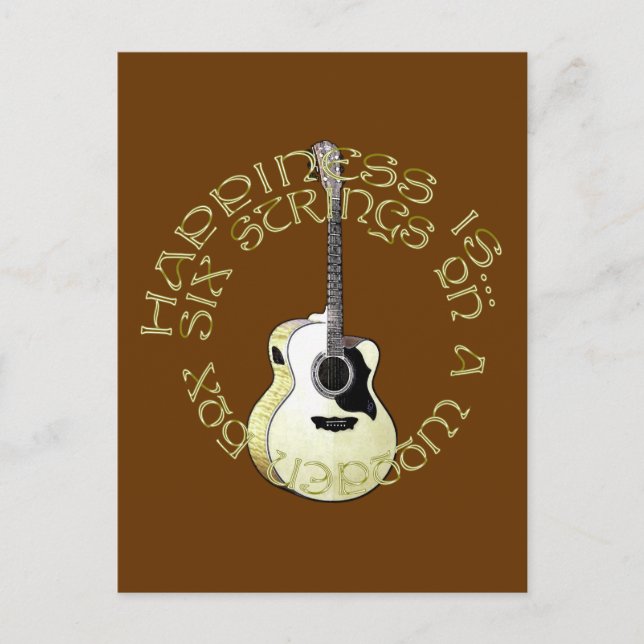 Postal La felicidad es... (Anverso)