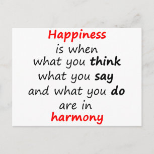 Postal La felicidad es cuando...