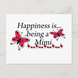 Postal La Felicidad Es Ser Una Mariposa Mimi