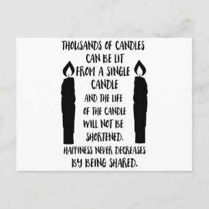 Postal La felicidad nunca disminuye al ser compartida