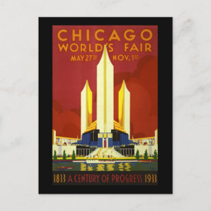 Postal La feria mundial de Chicago
