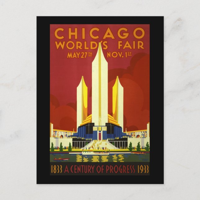 Postal La feria mundial de Chicago (Anverso)
