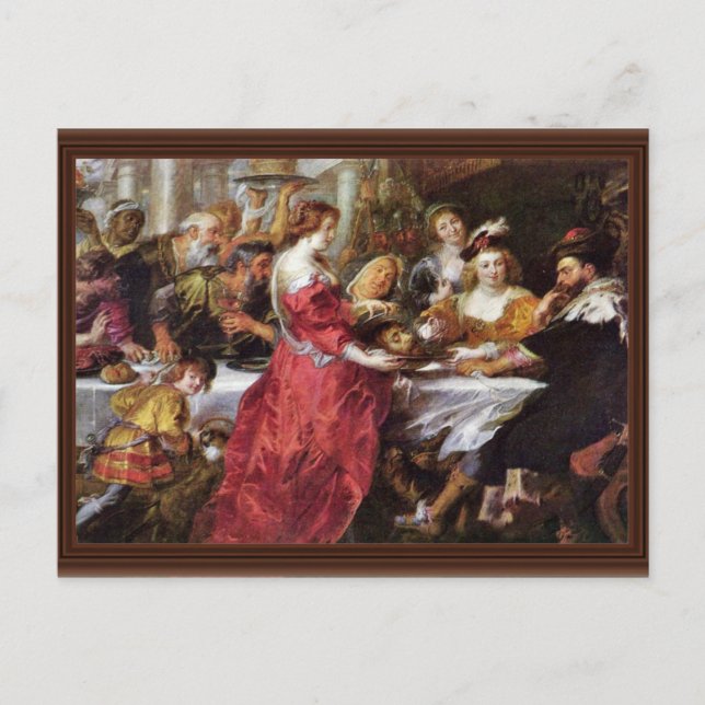 Postal La Festividad De Los Herododos Por Rubens Peter Pa (Anverso)