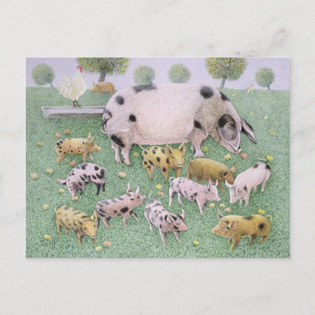 Postal La fiesta de Apple (Anverso)