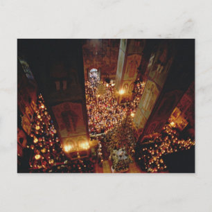 Postal La fiesta de la asunción de la Virgen