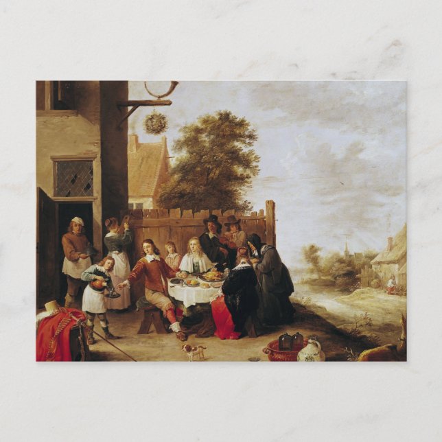 Postal La fiesta del hijo pródigo, 1644 (Anverso)