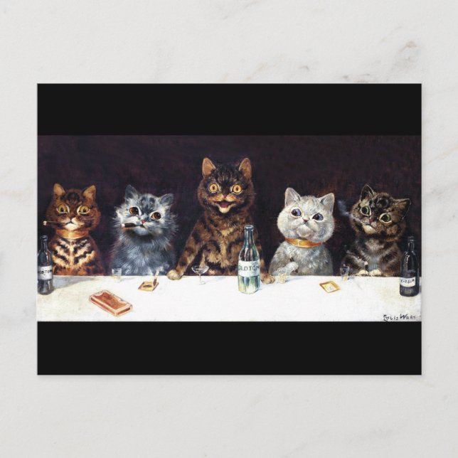 Postal La fiesta del soltero (Anverso)