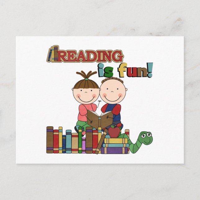 Postal La figura lectura del palillo de los niños es (Anverso)