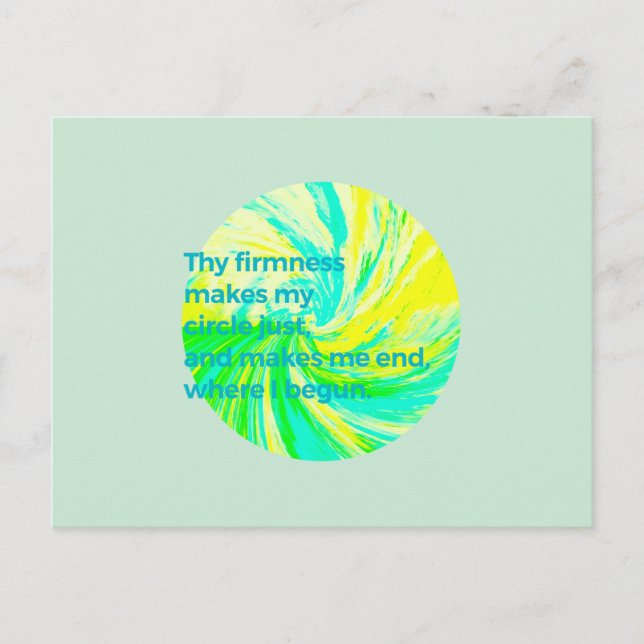 Postal La firmeza (Anverso)