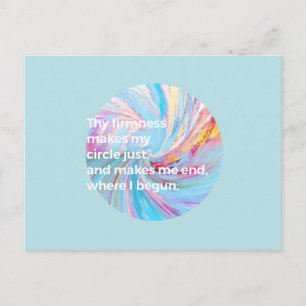 Postal La firmeza - Turquesa