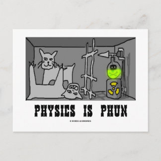 Postal La física es un Phun (divertido) (pensamiento del 