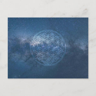 Postal La flor de la vida - 2 imágenes