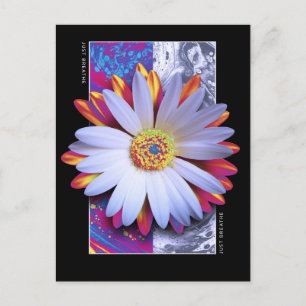 Postal La flor holográfica acaba de respirar