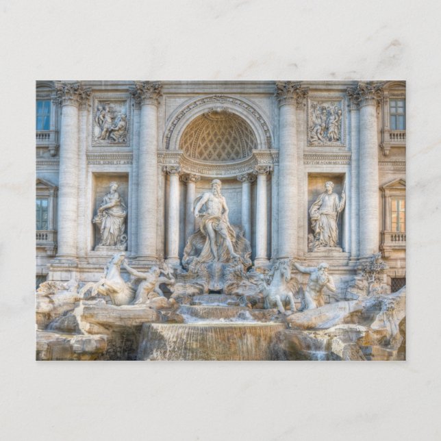 Postal La Fontana di Trevi (italiana: Fontana di Trevi) 5 (Anverso)