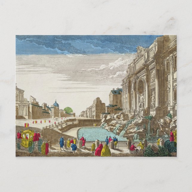 Postal La Fontana di Trevi, Roma (Anverso)