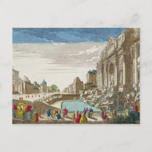 Postal La Fontana di Trevi, Roma
