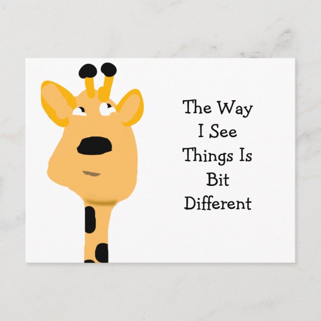 Postal La forma en que veo las ideas (Anverso)