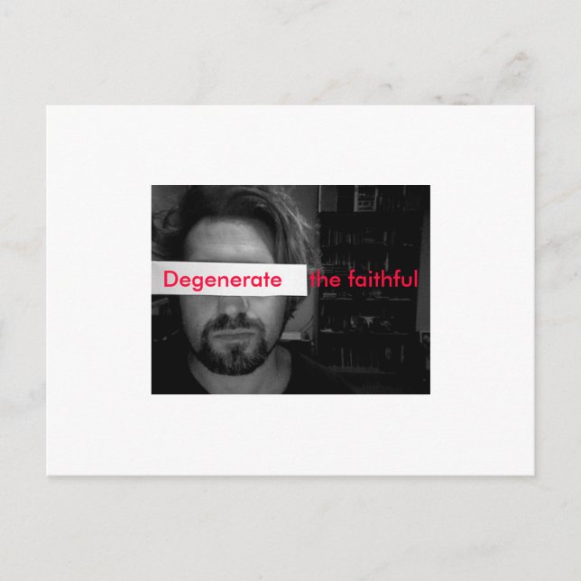 Postal La foto 44, degenera    el fiel (Anverso)