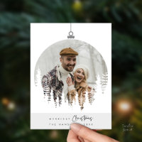La foto familiar más alegre de Navidad, superposic