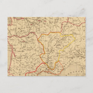 Postal La France a la mort de Clovis en 510