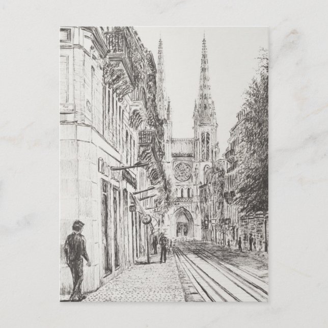 Postal La Francia de Burdeos. Imperio gemelo.2010 (Anverso)