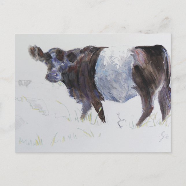 Postal La franja blanca (Anverso)