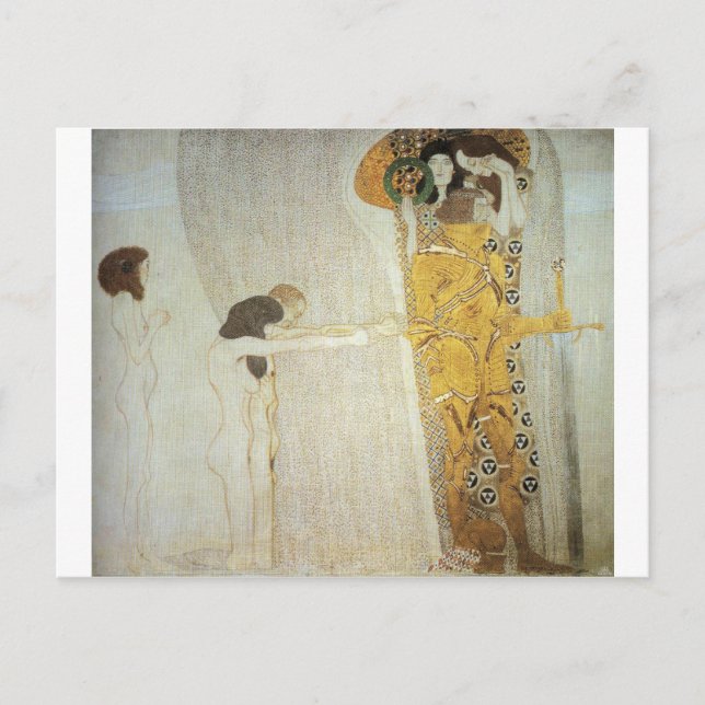 Postal La frisa de Beethoven: El deseo de la felicidad (Anverso)