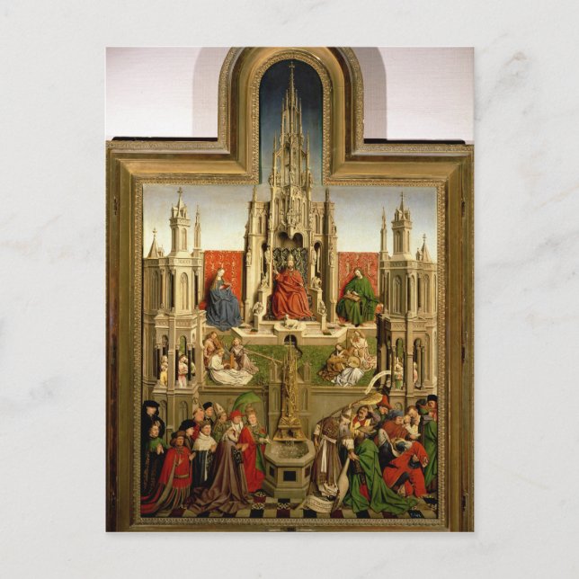 Postal La fuente de la vida (Anverso)