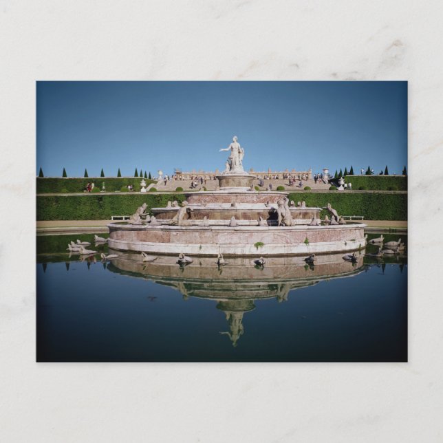 Postal La fuente de Latona (Anverso)