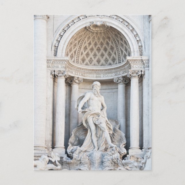 Postal La fuente del Trevi (italiano: Fontana di Trevi) 3 (Anverso)